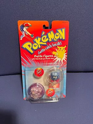Buy Original Vintage Hasbro Pokemon Battle Figures Poke Ball Sealed Tangela Weezing • 69£