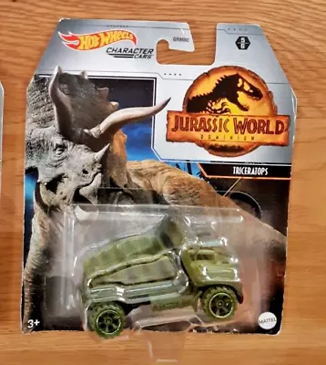Buy Hot Wheels Jurassic World Dominion Character Car Triceratops New & Sealed • 7.50£