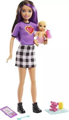 Buy Barbie - Skipper Babysitter (Brunette Doll With Baby Doll) /Toys • 23.40£