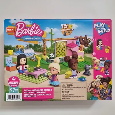 Buy Mega Construx Barbie Animal Grooming Station • 8.99£