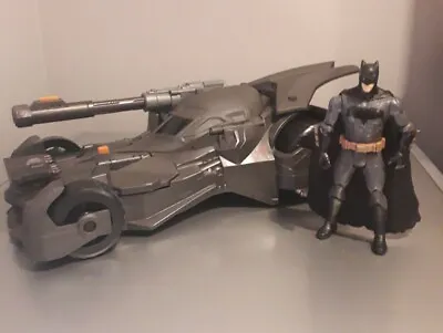 Buy Justice League FGG58 Mega Cannon Batmobile 16  Vehicle With Batman Figure 2017 • 44.95£