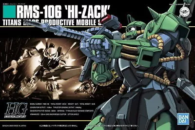 Buy Bandai HGUC Mobile Suit Zeta Gundam 1/144 RMS-106 HI-ZACK Plastic Model Kit • 57.55£