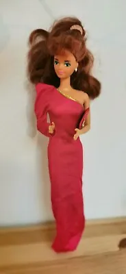 Buy Barbie Fashion Fun #7907 1984 Full Dress Bag Pink • 8.67£