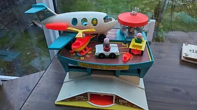 Buy Vintage Fisher.Price Play Family Airport Toy Playset Model 966 Made In USA 1972  • 30£