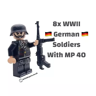 Buy 8x WWII Ge*man Soldiers With Rifles - Custom Made/Printed MOC Minifigure • 23.99£