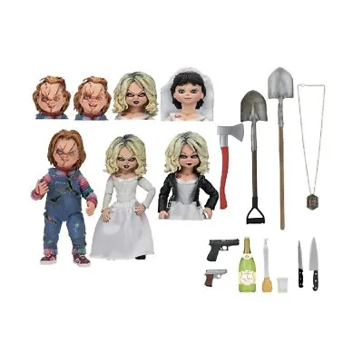 Buy Neca - Bride Of Chucky 7 Scale Action Figure - Ultimate Chucky & Tiffany 2-Pack • 77.03£