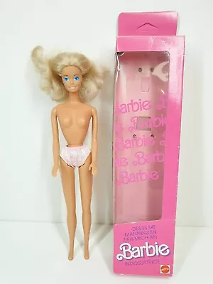 Buy Vintage 1987 Mattel Doll Dress Me Barbie Mannequin With Original Box • 23.31£