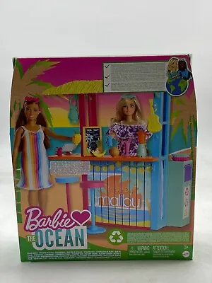 Buy Barbie Loves The Ocean Sunset Malibu Beach Bar Playset BN YJN001  NG • 20£