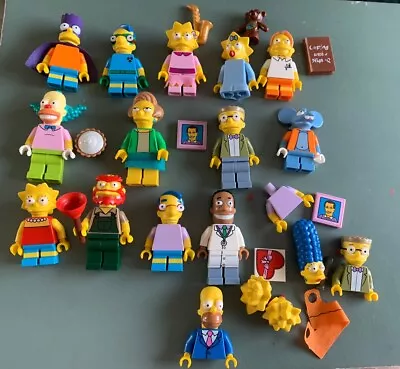 Buy Lego Series 1 & 2 The Simpsons Minifigures Bundle Genuine !!! • 32.99£