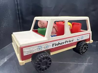 Buy Vintage 1979 Fisher Price Little People Family Station Wagon Jeep Truck 992 • 9.99£