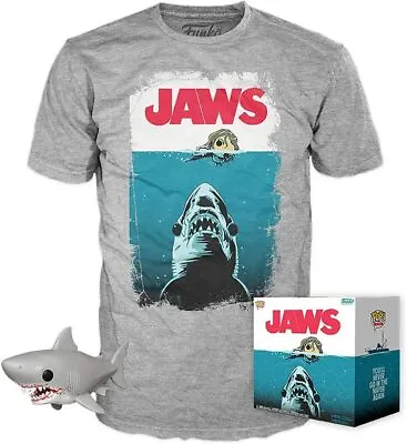 Buy Jaws Great White Shark Bloody Funko POP & Tee (Size M) • 24.99£