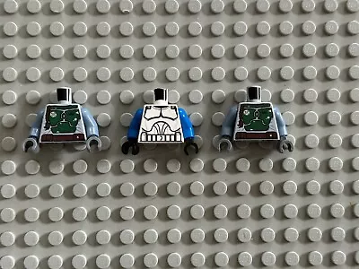 Buy Lego Star Wars Captain Rex,Boba Fett Torso Spare/Parts Bundle X3 Exc • 14.99£