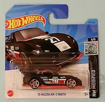 Buy Hot Wheels '15 Mazda MX-5 Miata. New Collectable Toy Model Car. HW Modified. • 4.49£