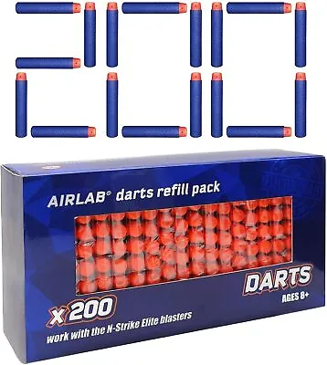Buy Airlab 200 Pack Refill Bullets Darts For Nerf N-Strike Elite 2.0 Series X Shot T • 10.99£