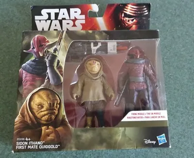 Buy Star Wars The Force Awakens 2pk Figures - Sidon Ithano & First Mate Quiggold • 10.99£