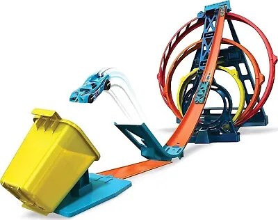 Buy Hot Wheels Track Builder Triple Loop Set Playset Childrens Toy Builder • 30.31£