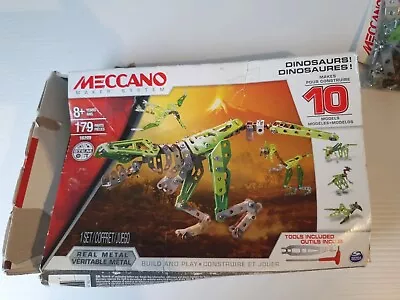 Buy Meccano 16209, T-Rex Raptor Dinosaurs 10 In 1 Models Kit. PARTS ONLY • 4.79£