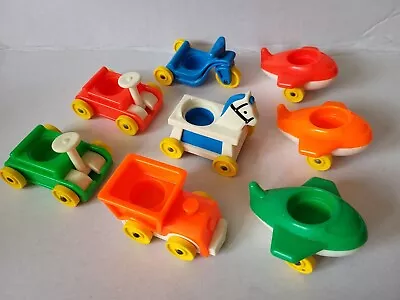 Buy Vintage FISHER PRICE LITTLE PEOPLE Play Family 8 LITTLE RIDERS Vehicles / Horse • 14.99£