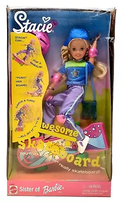 Buy 1999 Awesome Skateboard Stacie - Sister Of Barbie Doll / Mattel 24644, NrfB • 56.50£