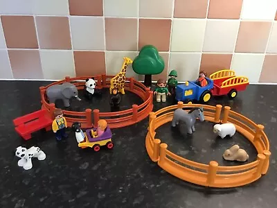 Buy Playmobil Zoo Animals Bundle Inc People, Vehicles And Enclosures • 8.99£