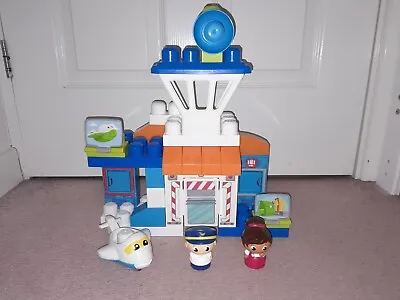 Buy Fisher Price Mega Bloks First Builders Skybright Airport Playset VGC Complete • 9.99£