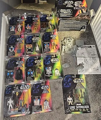Buy Vintage POTF 2 Kenner Star Wars Boxed Collection 13 Pieces Including AT-ST 1990s • 279.99£