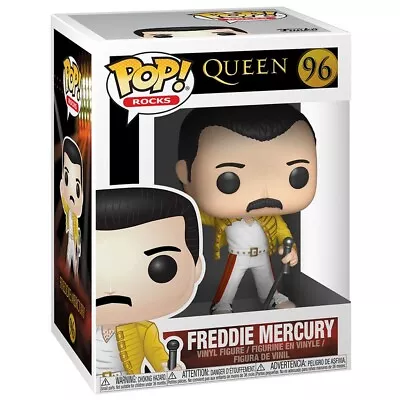 Buy Funko POP! Rocks 96 | Queen: Freddy Mercury Wembley 1986 | Vinyl Figure New • 13£