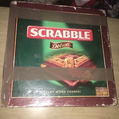 Buy Scrabble Deluxe Mattel 2005 100% Complete With Manual Box A Bit Damaged • 50.95£