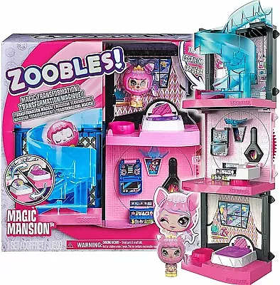 Buy Zoobles Magic Mansion Transforming Playset Exclusive Figure New Kids Xmas Toy 5+ • 29.99£