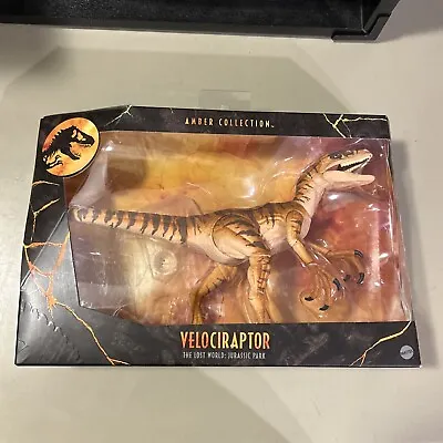 Buy Jurassic Park Lost World Velociraptor Amber Collection 6” Figure Mattel Bnib • 47.99£