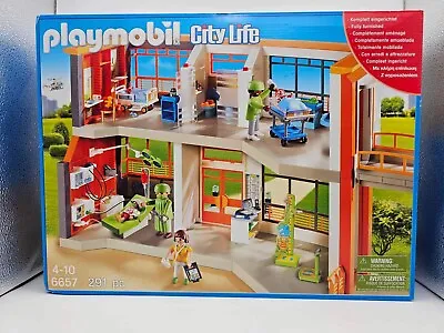 Buy Playmobil Furnished Children's Hospital Set (6657) NEW • 50£