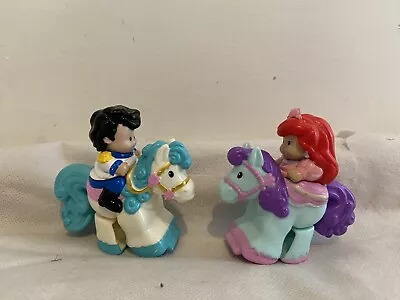 Buy Fisher Price Little People Klip Klop Disney Ariel & Prince Eric Figures Toys • 10.99£
