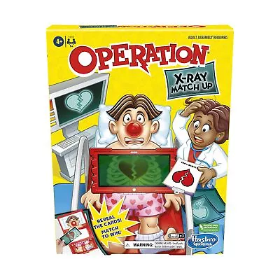Buy Hasbro Gaming Operation X-Ray Match Up Board Game For 2 Or More Players, • 12.99£