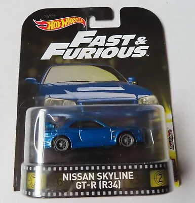 Buy Hot Wheels Fast & Furious Nissan Skyline GT-R  ( R34)  By Mattel In 2016 • 39.99£