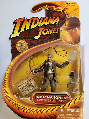 Buy Indiana Jones Crystal Skull Indiana Jones With Skull 3.75 Action Figure 2008 MOC • 8.99£