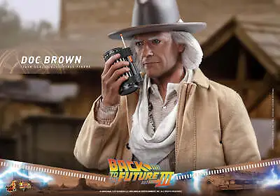 Buy In Hand! New Hot Toys MMS617 Back To The Future Part III 1/6 Doc Brown Figure • 219.90£