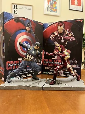 Buy Avengers Civil War Iron Man & Captain America ARTZX Kotobukiya • 144.74£