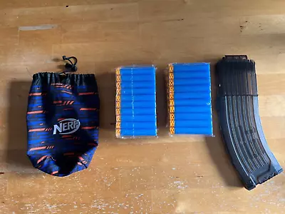 Buy Nerf Bundle (Bag, Darts & 15 Dart Banana Clip) • 15£