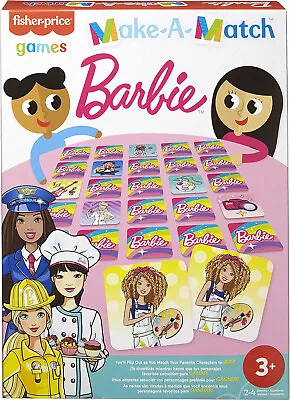 Buy Barbie Fisher-Price Make-A-Match Card Game • 12.65£