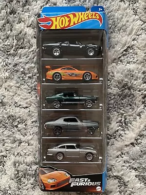Buy Hot Wheels Fast & Furious 5 Pack (2023) Toyota Supra, Charger, Mustang, Aston • 13.99£