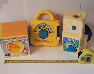 Buy Vintage Fisher Price Baby Musical Toys Radio &other And Redbox Jack In The Box • 7.50£