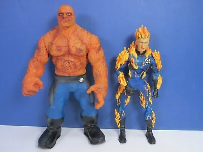 Buy Large FANTASTIC FOUR 14  THE THING HUMAN TORCH ACTION FIGURE MARVEL SUPER HEROES • 19.04£