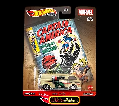 Buy Hot Wheels Pop Culture MBX VAN Marvel's Comics CAPTAIN AMERICA  • 3£