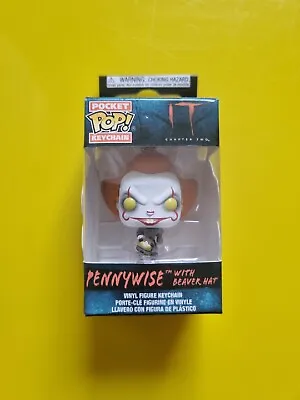 Buy IT Chapter 2 Funko Pocket POP! Vinyl Keychain Pennywise With Beaver Hat • 9.99£