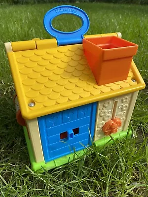 Buy Fisher Price 1984 Vintage House Little People Discovery Cottage Activity Toy 80s • 15£