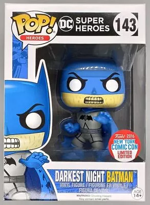 Buy #143 Darkest Night Batman - DC Super Heroes Funko POP With POP Protector • 14.99£