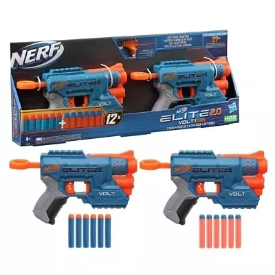 Buy 2 Pack Nerf Elite 2.0 Volt SD-1 Blasters Guns + 12  Foam Darts Toy • 23.82£