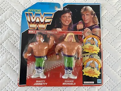 Buy 1991 WWF Hasbro The Rockers Tag Team MOC Spanish Card Wrestling Figure Series 2 • 79.95£