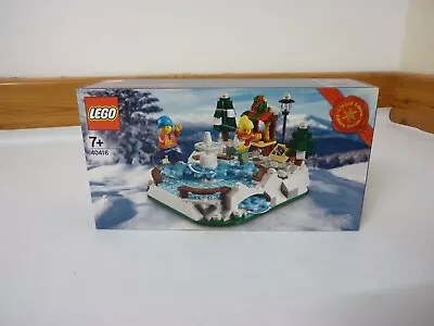 Buy Lego 40416 Ice Skating Rink Seasonal Set Winter Village Limited Edition New • 28.99£