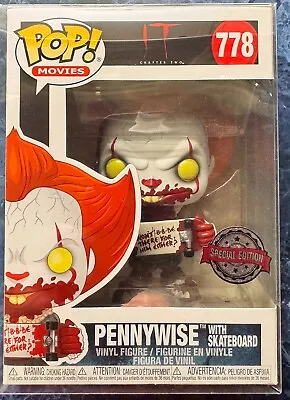Buy Funko Pop #778 IT Pennywise With Skateboard Clown Horror Special Edition NEW • 19.50£
